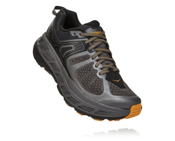 Hoka One One Stinson ATR 5 Mens UK - Grey Trail Running Shoes - GTPUC0638